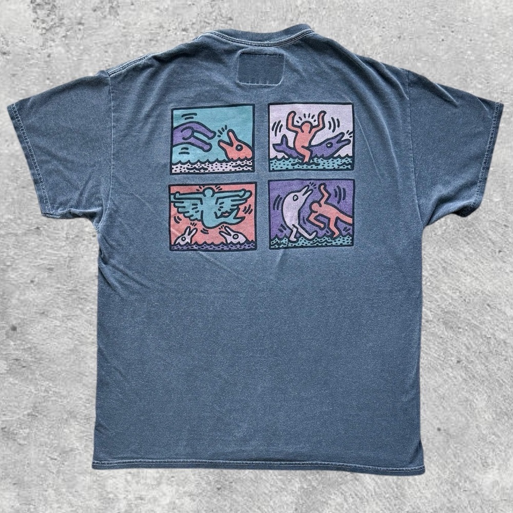 RSQ Keith Haring Graffiti Artist T-shirt Men’s (M fits bigger)